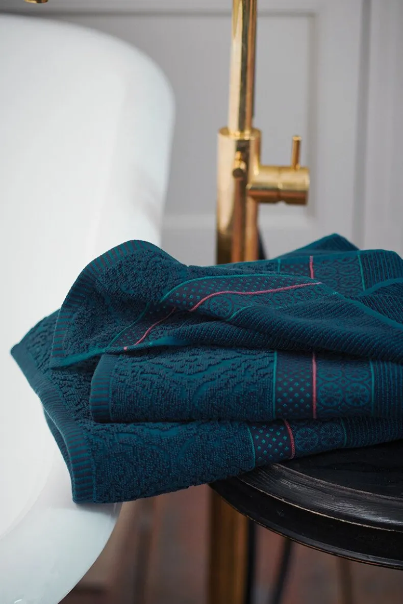 Badhanddoek Set/3 Soft Zellige Donker 55X100 Cm