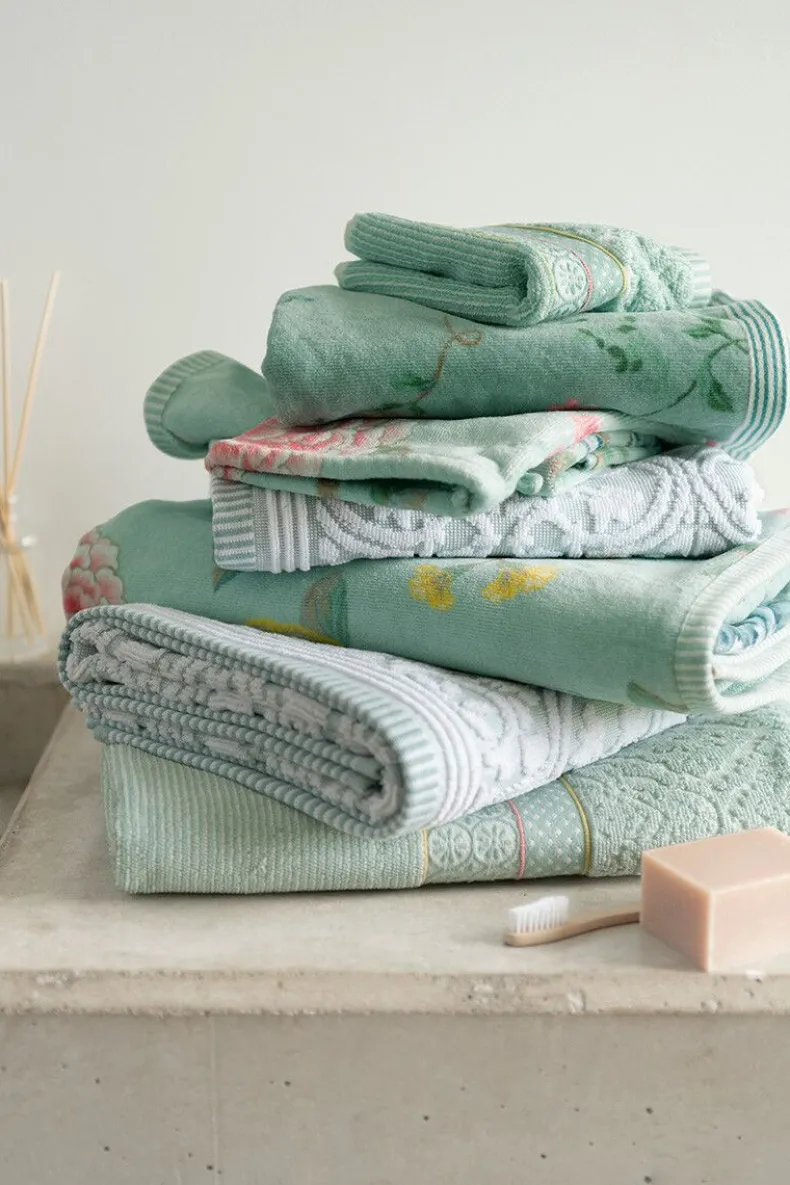 Badhanddoek Set/3 Tile De Pip Licht 55X100 Cm