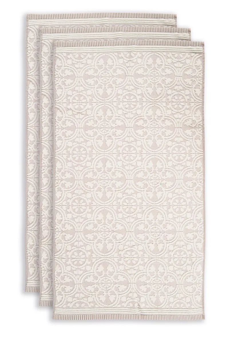 Badhanddoek Set/3 Tile De Pip 55X100 Cm