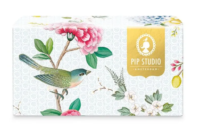 Blushing Birds Set/2 Cappuccino Kop & Schotel