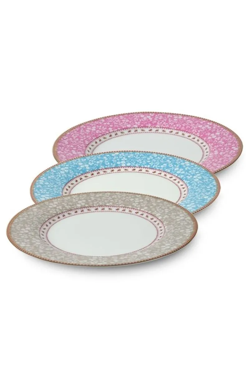 Floral Dinerbord Roze 26,5 Cm