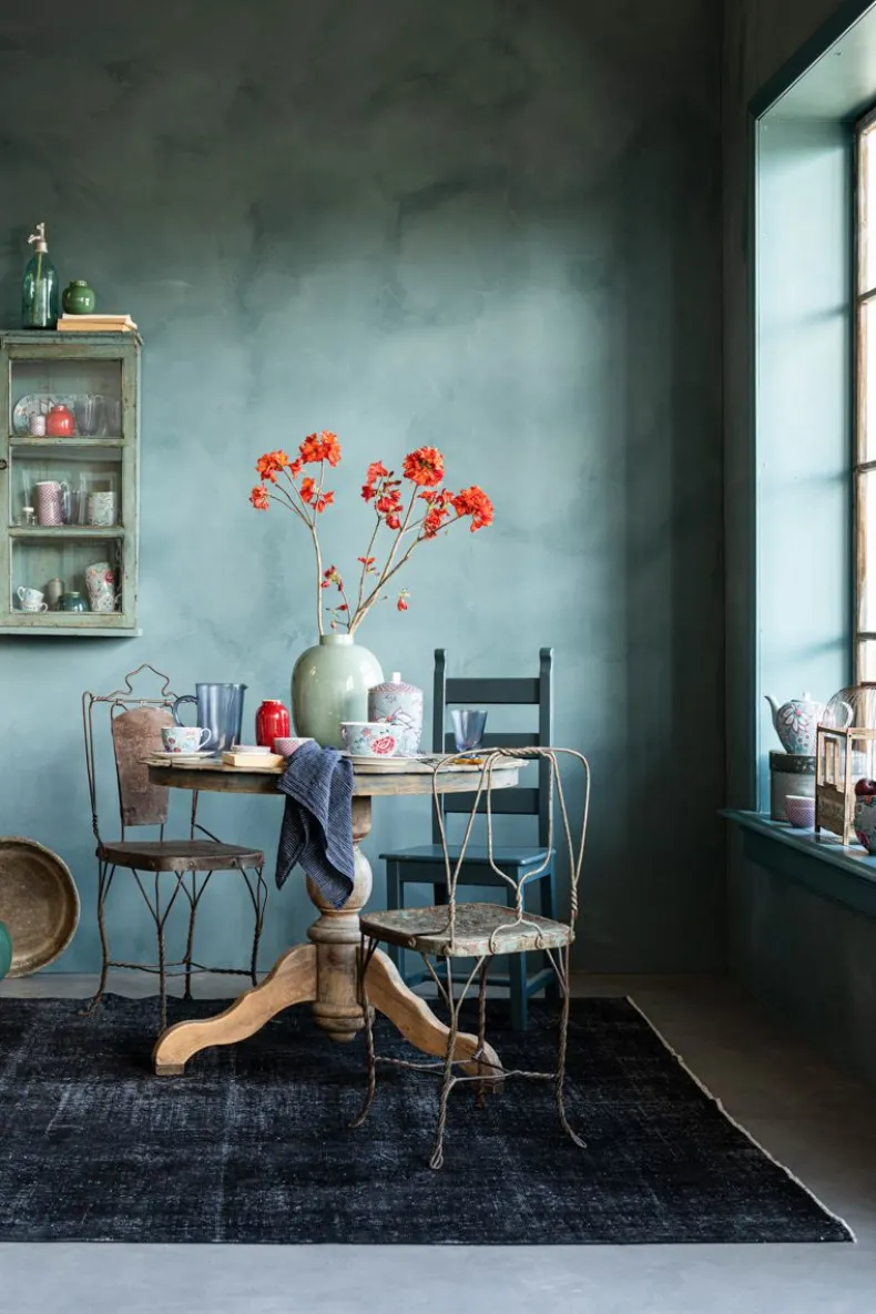 Flower Festival Cappuccino Kop & Schotel Lichtblauw