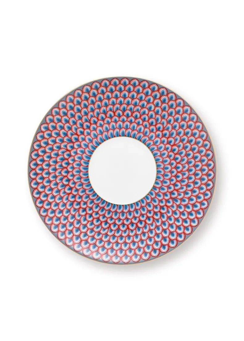 Flower Festival Cappuccino Kop & Schotel Lichtblauw