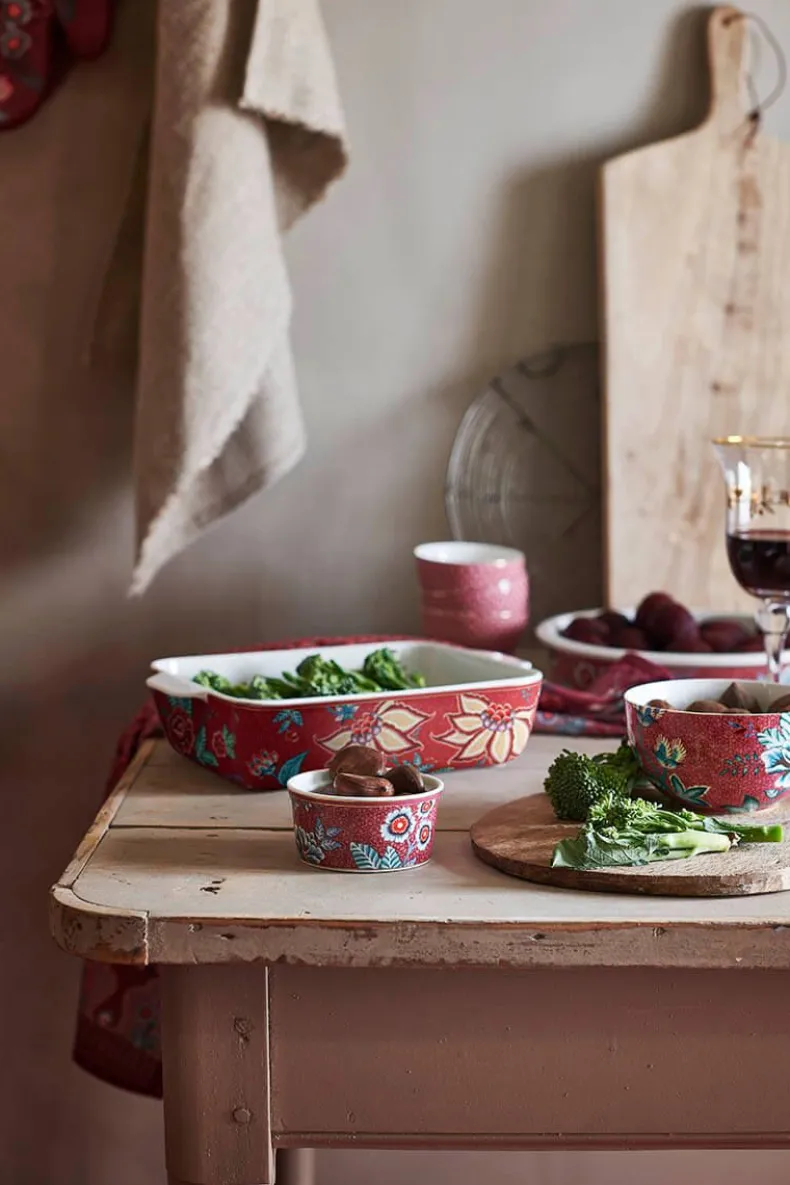 Flower Festival Ramequin Donker