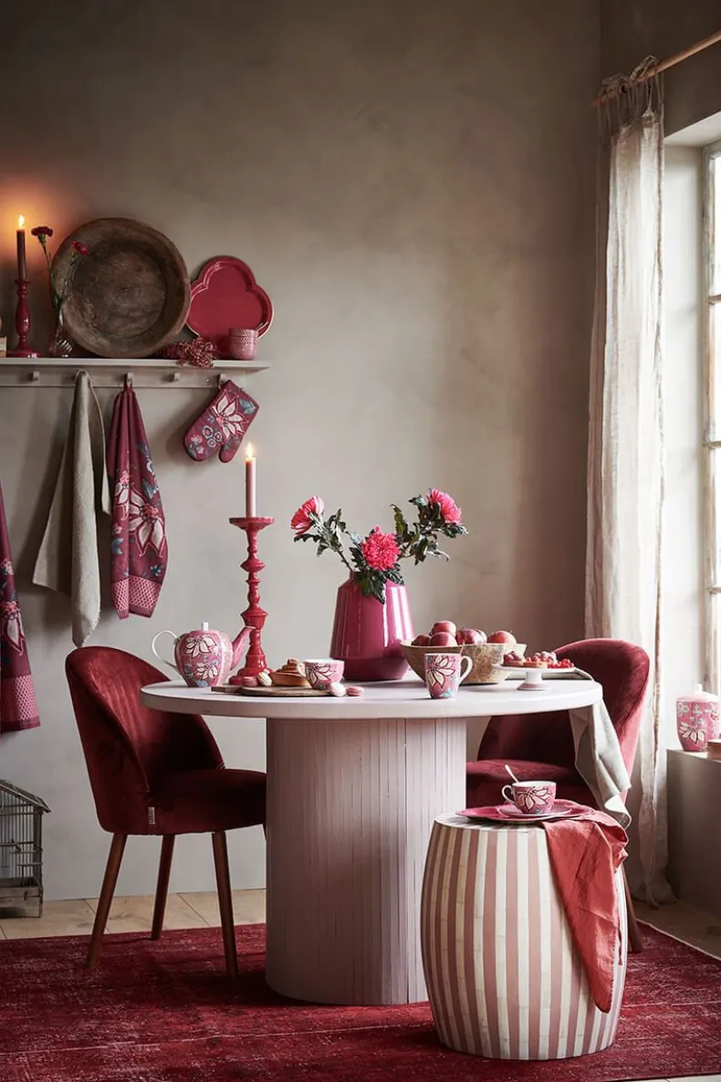 Flower Festival Thee Set/3 Groot Donker