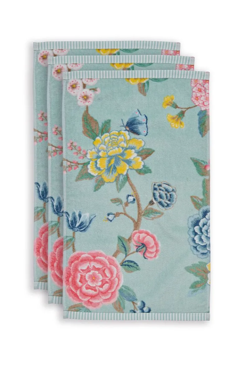 Gastendoek Set/3 Good Evening Blue 30X50 Cm