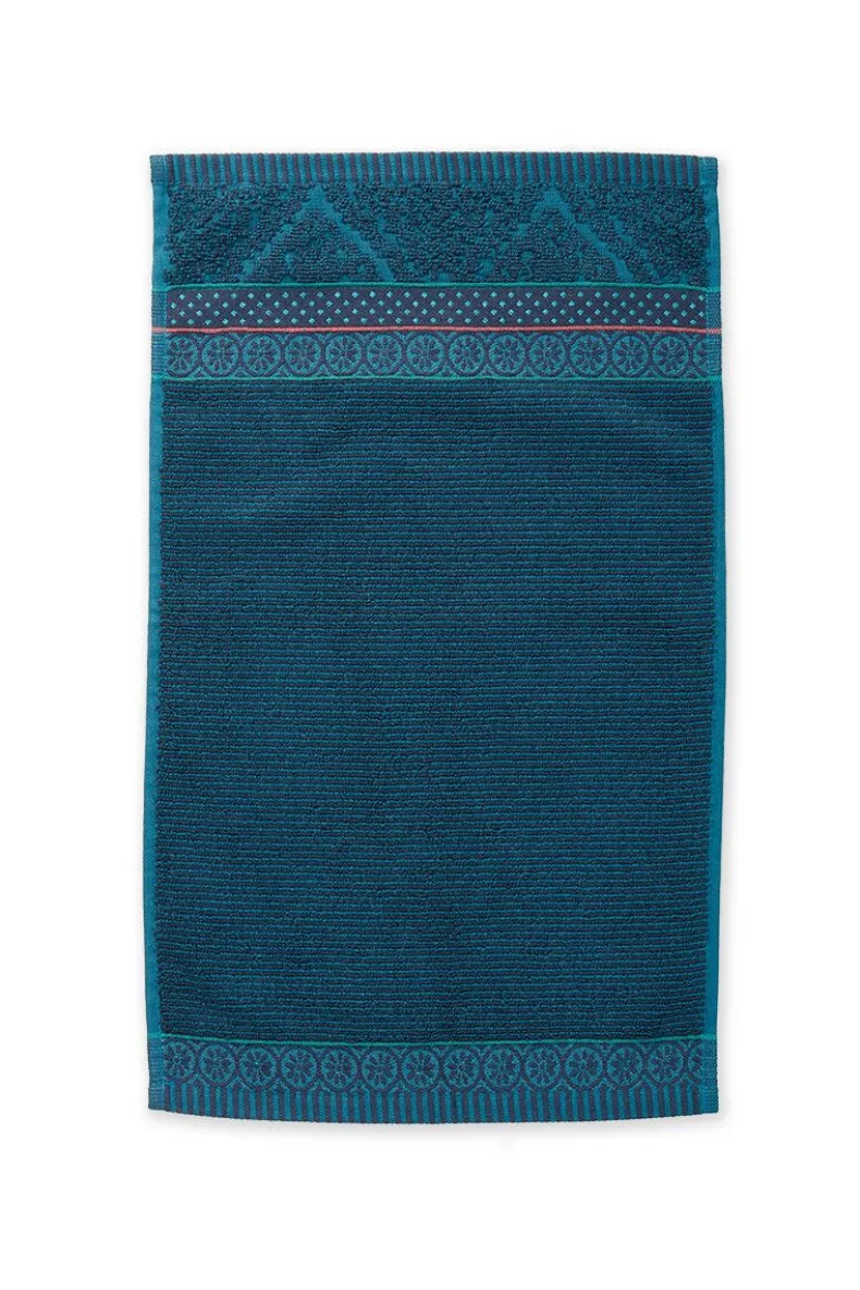 Gastendoek Set/3 Soft Zellige Donker 30X50 Cm