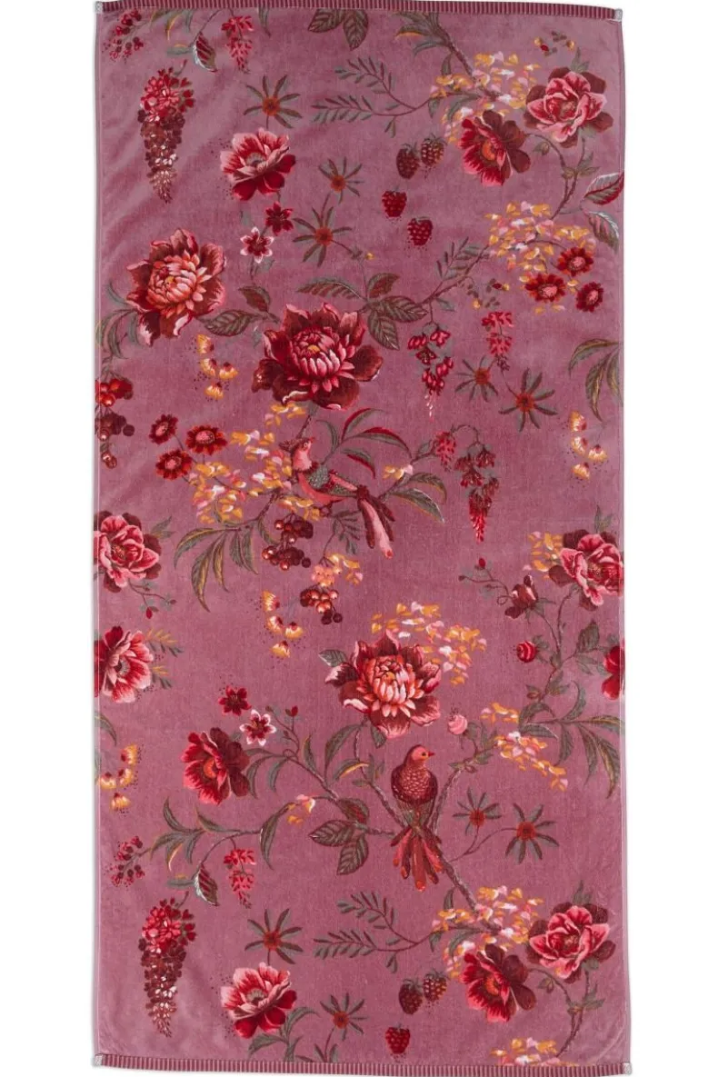 Grote Handdoek Secret Garden Mauve 70X140Cm