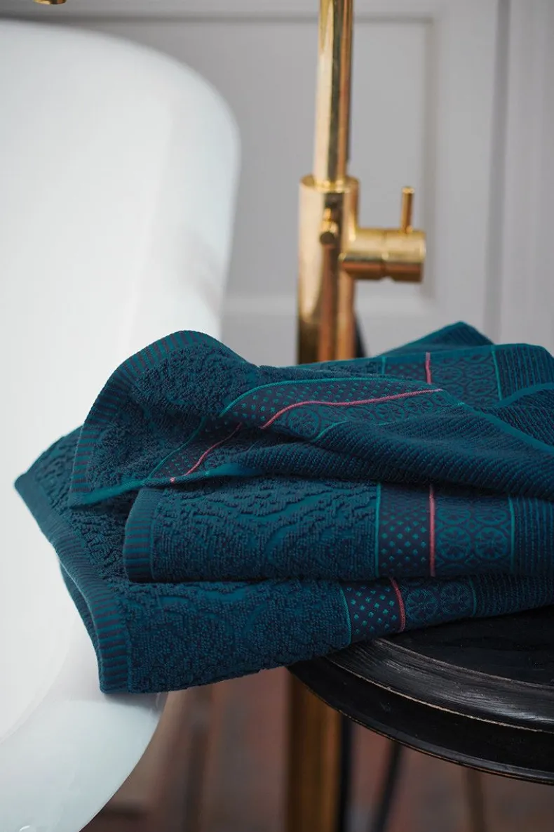 Grote Handdoek Soft Zellige Donker 70X140