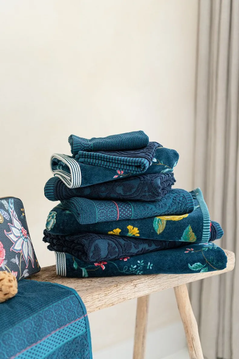 Grote Handdoek Tile De Pip Donker 70X140 Cm