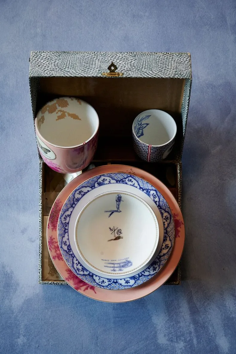 Heritage Gebaksbord Geverfd Roze 18 Cm