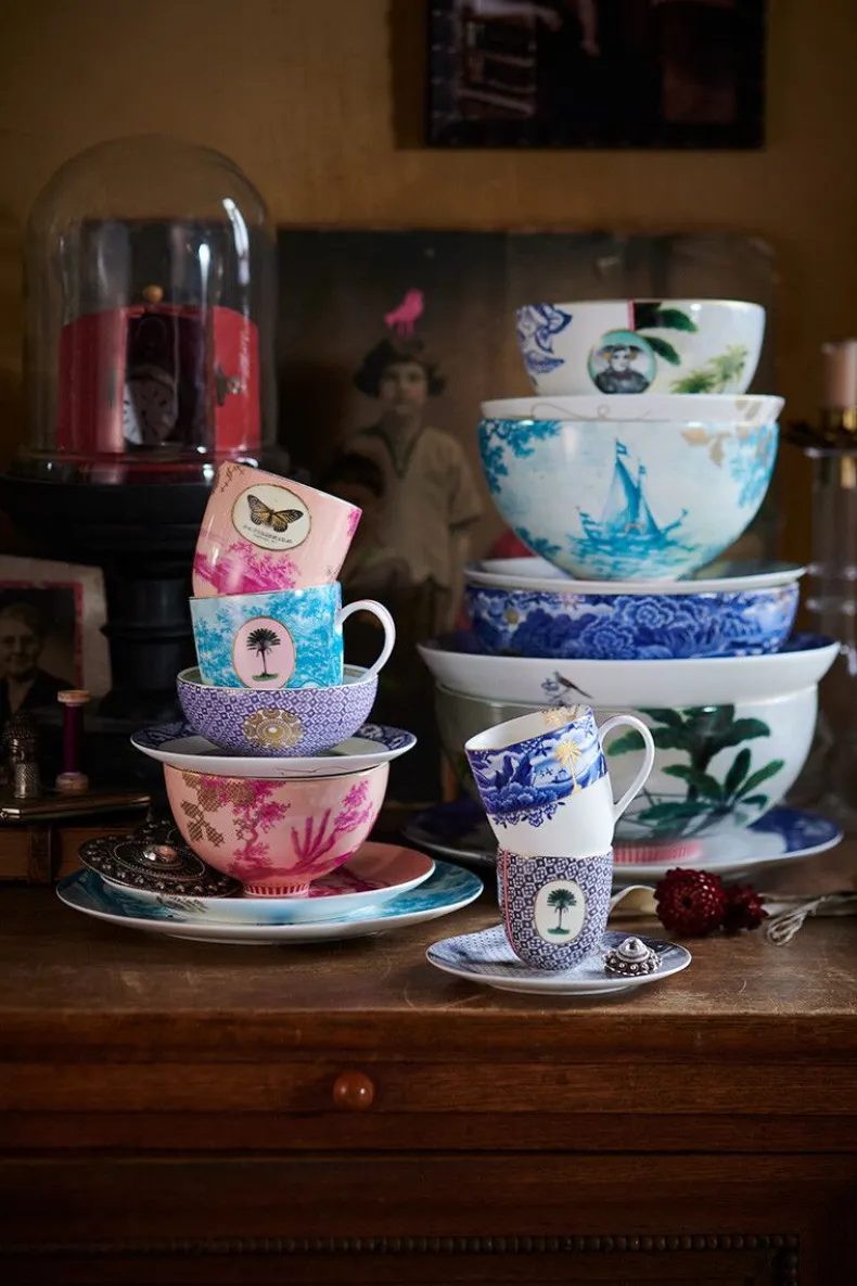 Heritage Kom Geverfd Roze 12 Cm