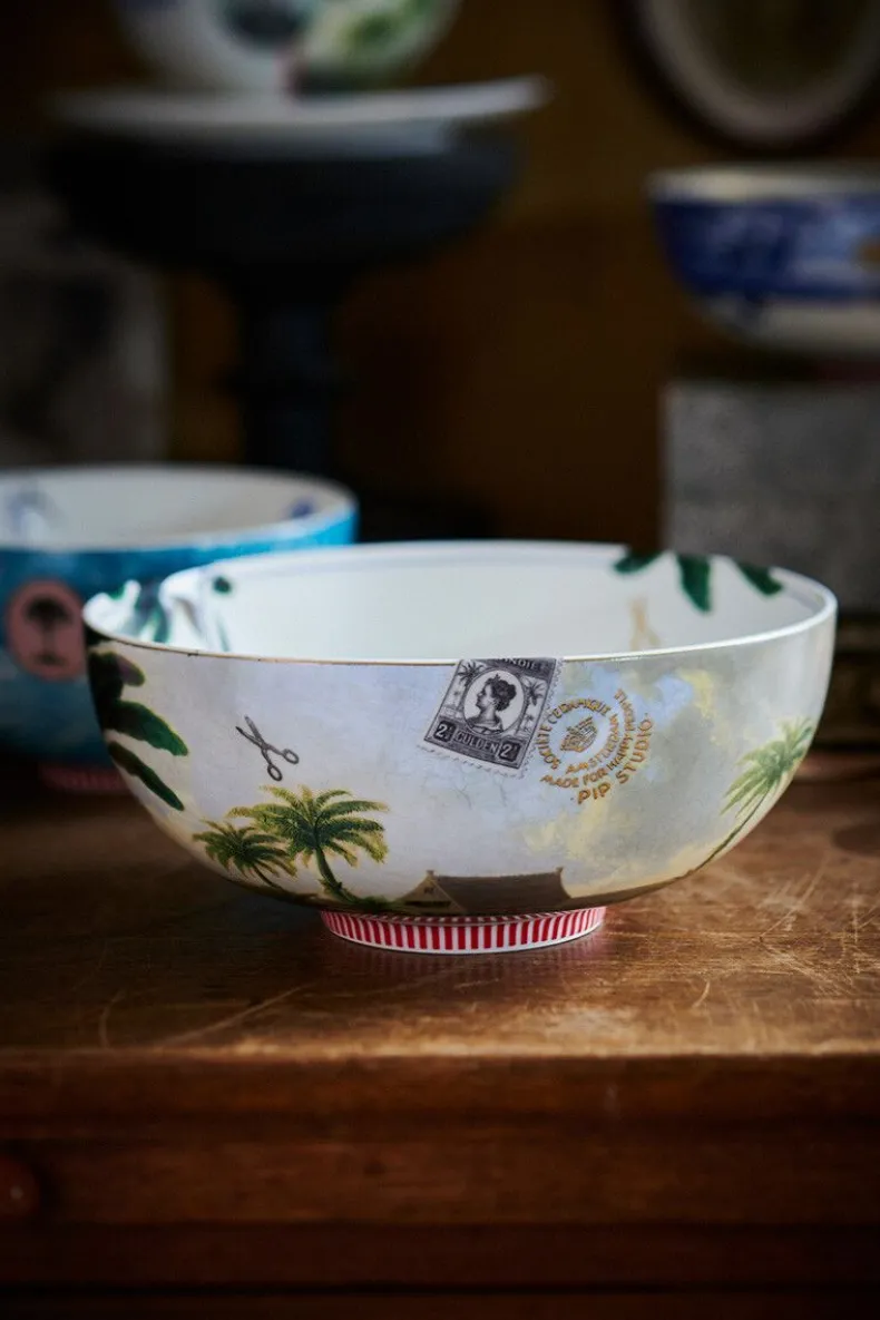 Heritage Kom Palm Groen 23 Cm