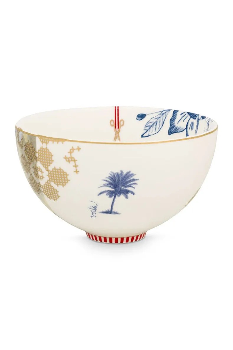 Heritage Kom Palm Wit 15 Cm