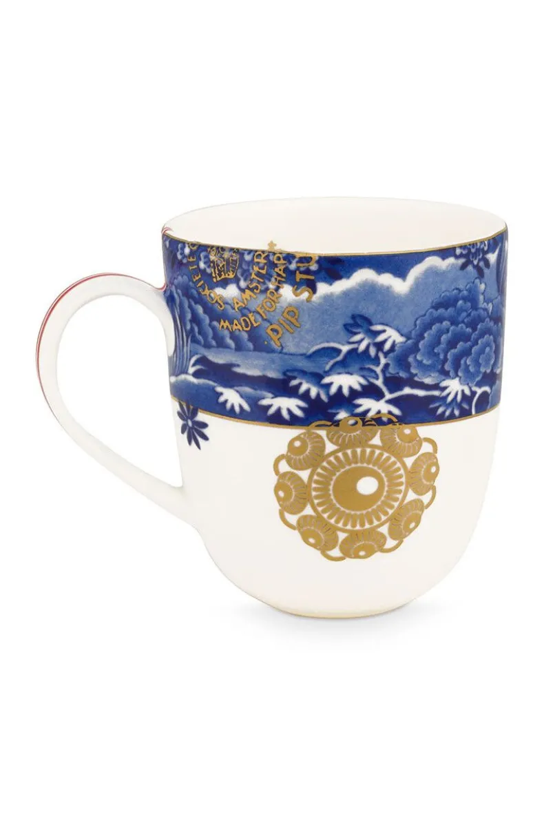 Heritage Mok Klein Grens Blauw