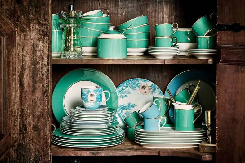 Heritage Ontbijtbord Boot Aqua 23 Cm