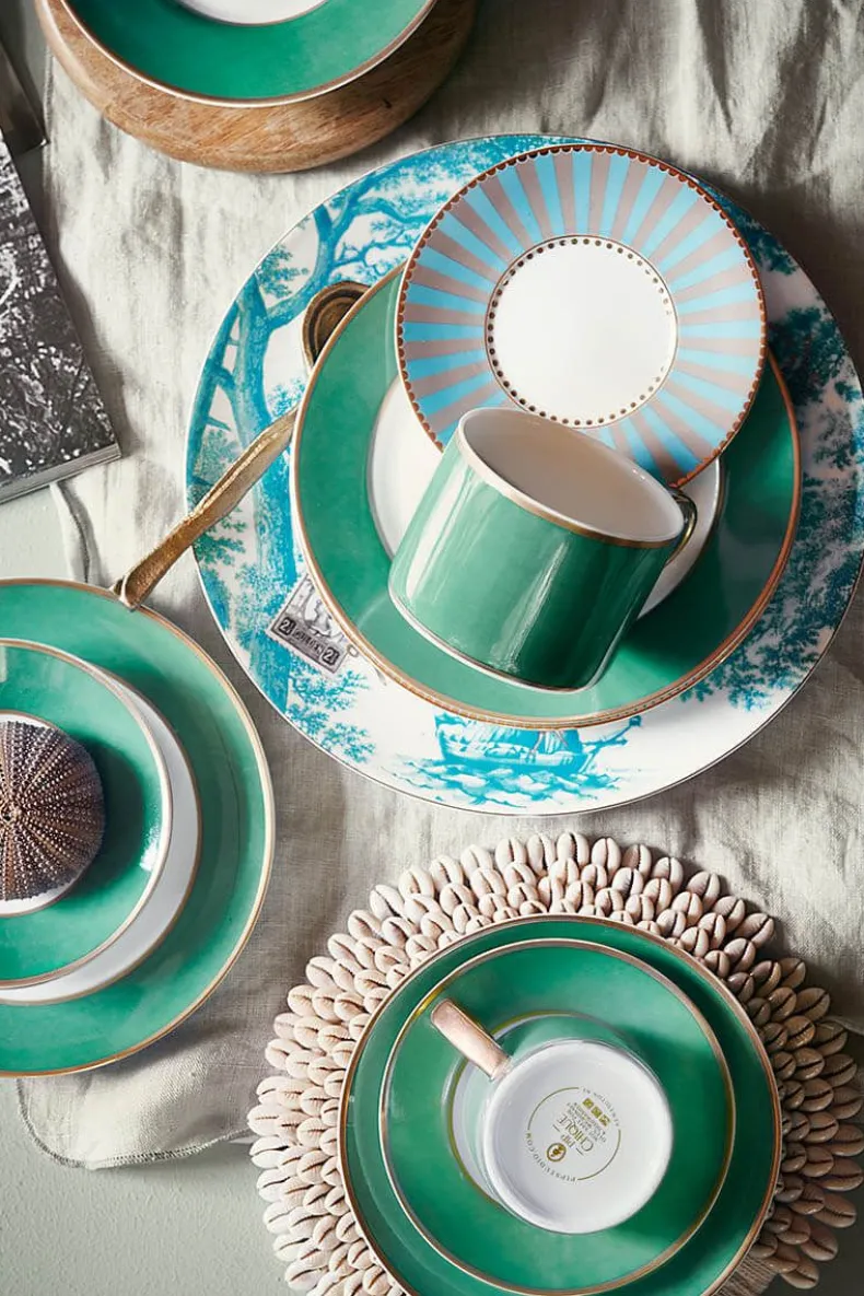 Heritage Ontbijtbord Boot Aqua 23 Cm