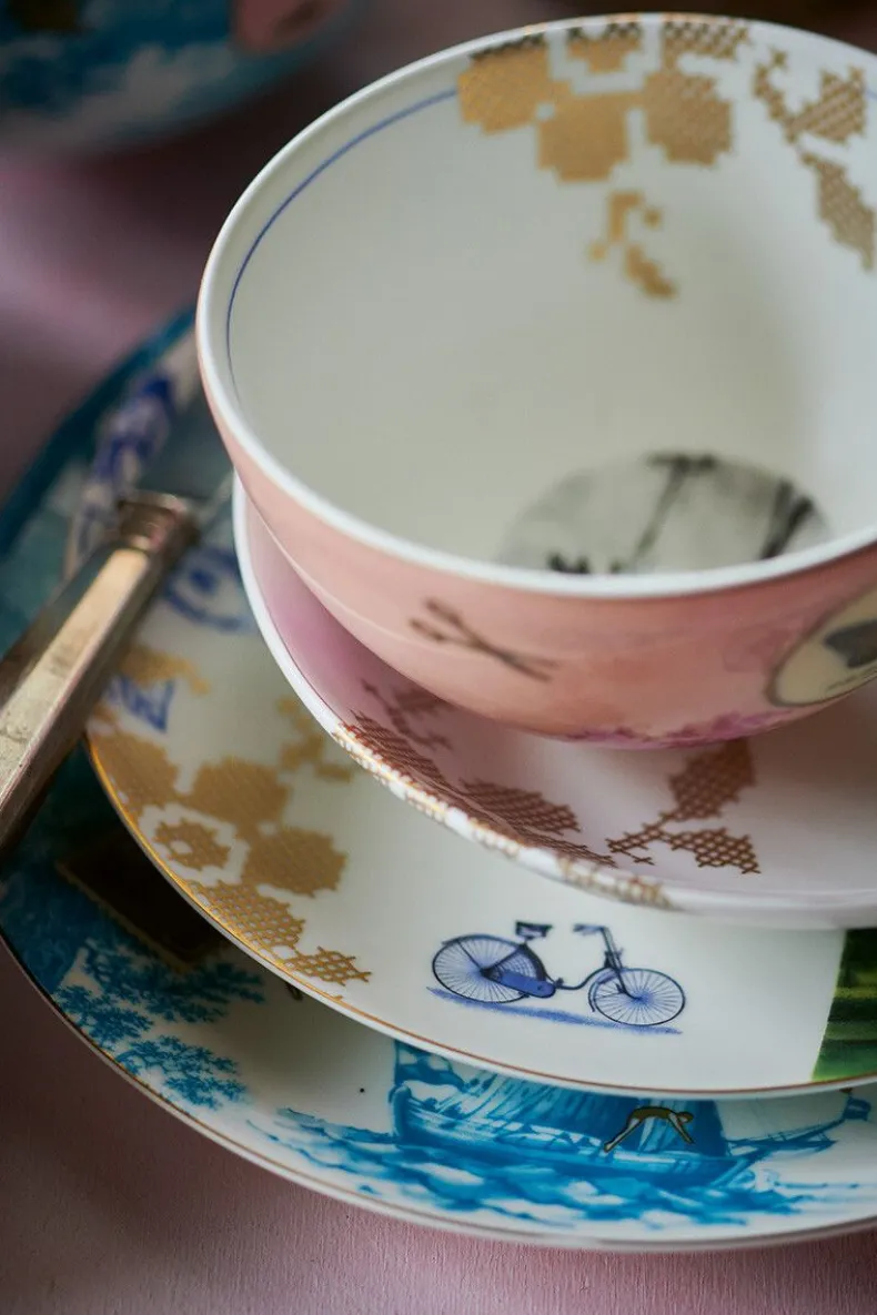 Heritage Ontbijtbord Boot Aqua 23 Cm