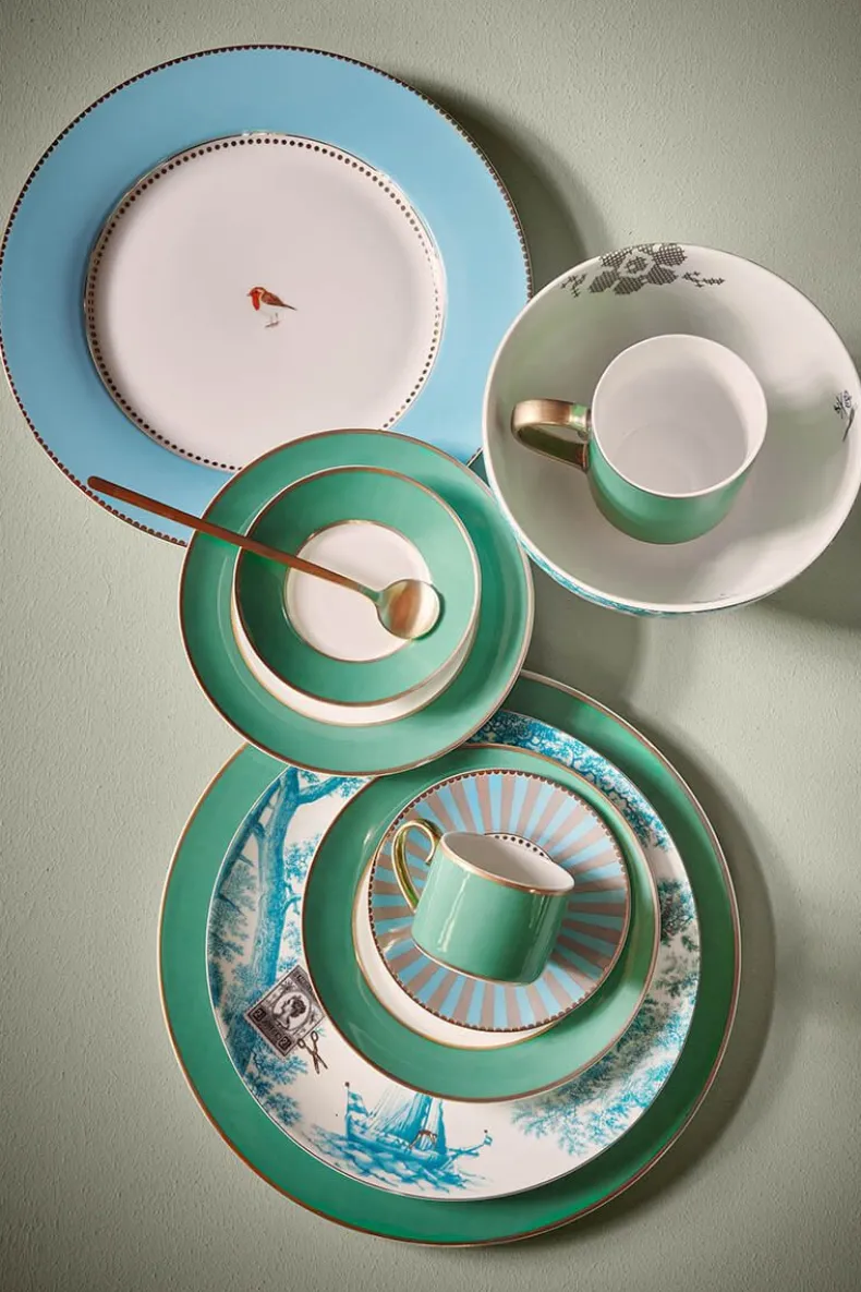 Heritage Ontbijtbord Boot Aqua 23 Cm