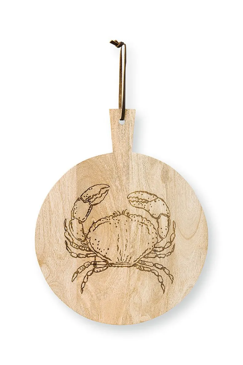Houten Plateau Krab Rond