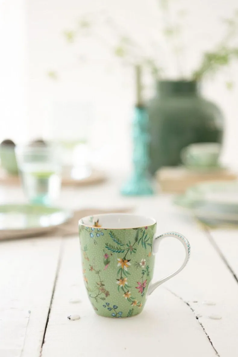 Jolie Set/2 Mokken Groot Bloemen