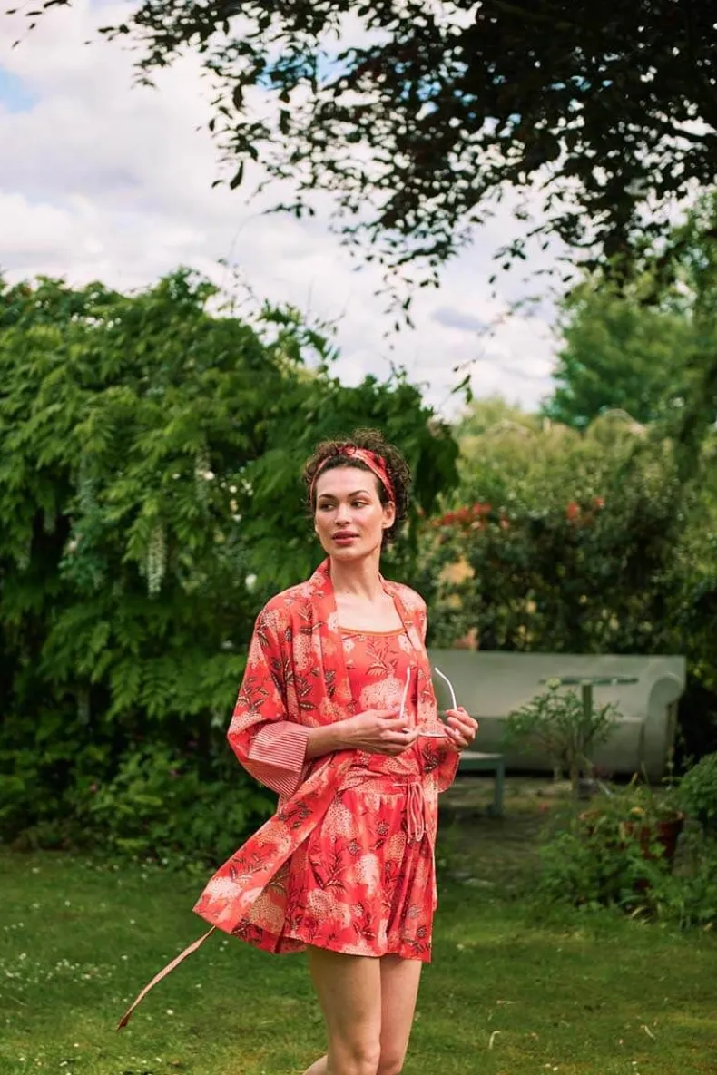 Korte Broek Flora Firenze Koraal