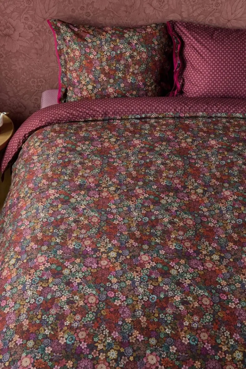 Kussensloop Tutti I Fiori Donkerrood