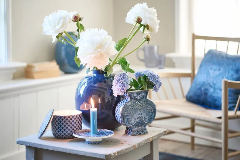 Kyoto Festival Kaarshouder Blauw 14Cm