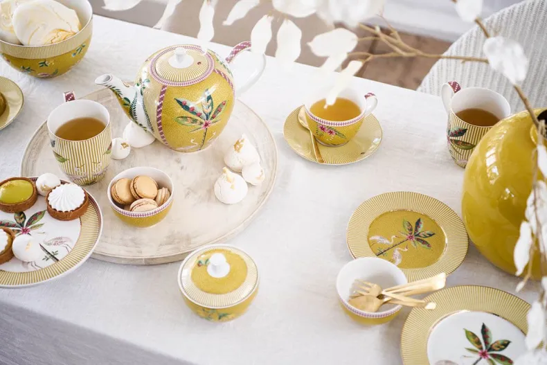 La Majorelle Cappuccino Kop & Schotel Geel