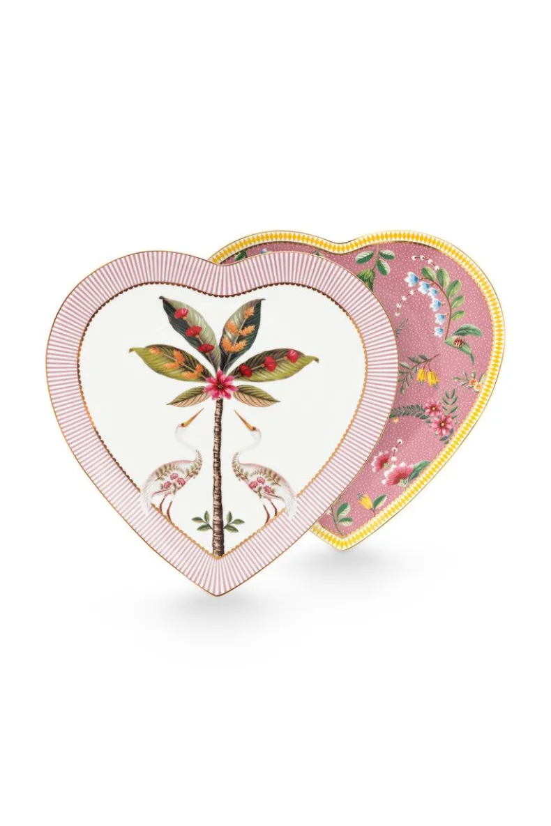 La Majorelle Set/2 Hartvormige Borden
