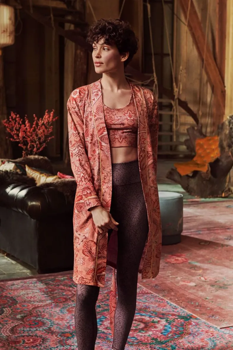 Lange Sportlegging Leafy Dots Terra