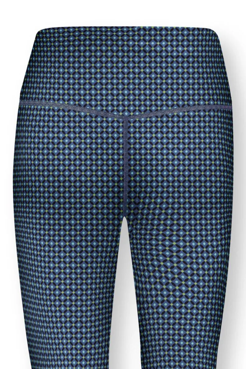 Lange Sportlegging Cross Stitch Blauw