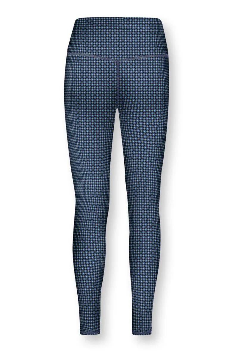 Lange Sportlegging Cross Stitch Blauw