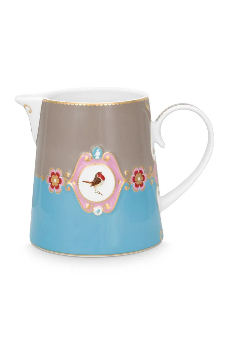 Love Birds Kan Groot Blauw/Khaki