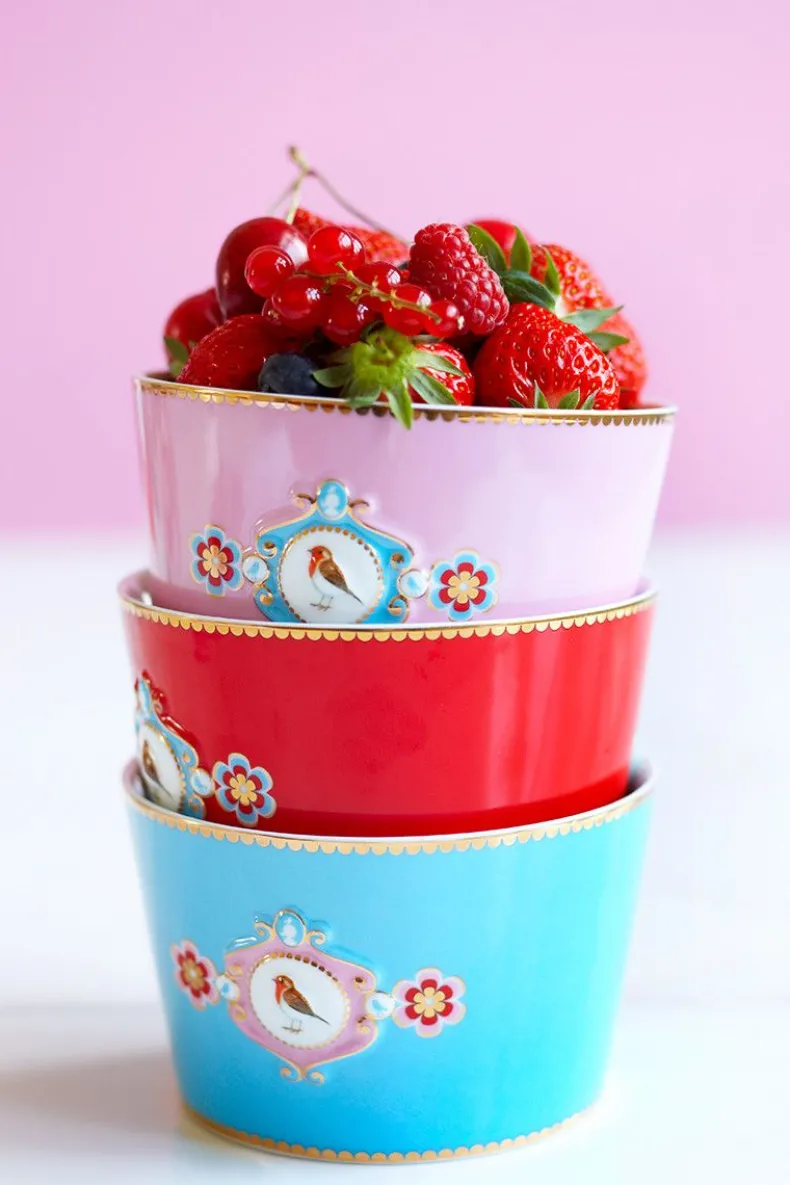 Love Birds Kom Roze 15 Cm