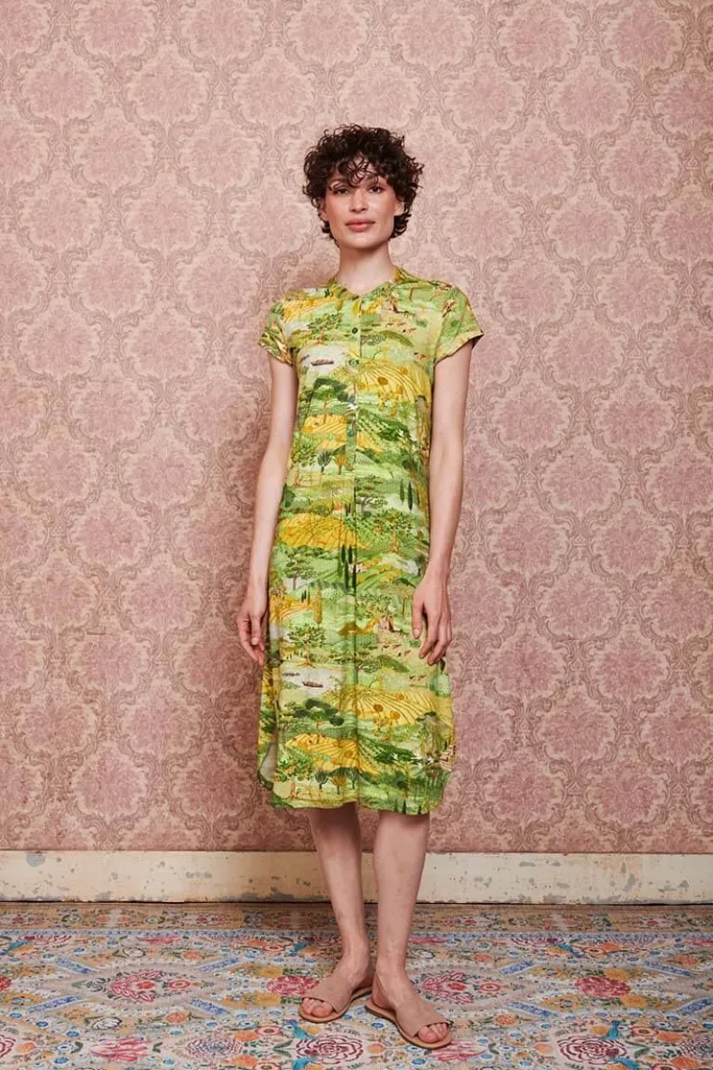 Nachthemd Korte Mouw Toscana Groen