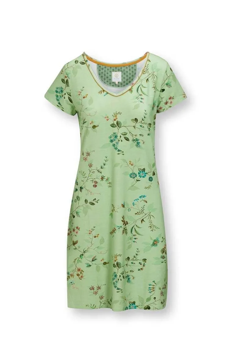 Nachthemd Korte Mouw Kawai Flower Licht
