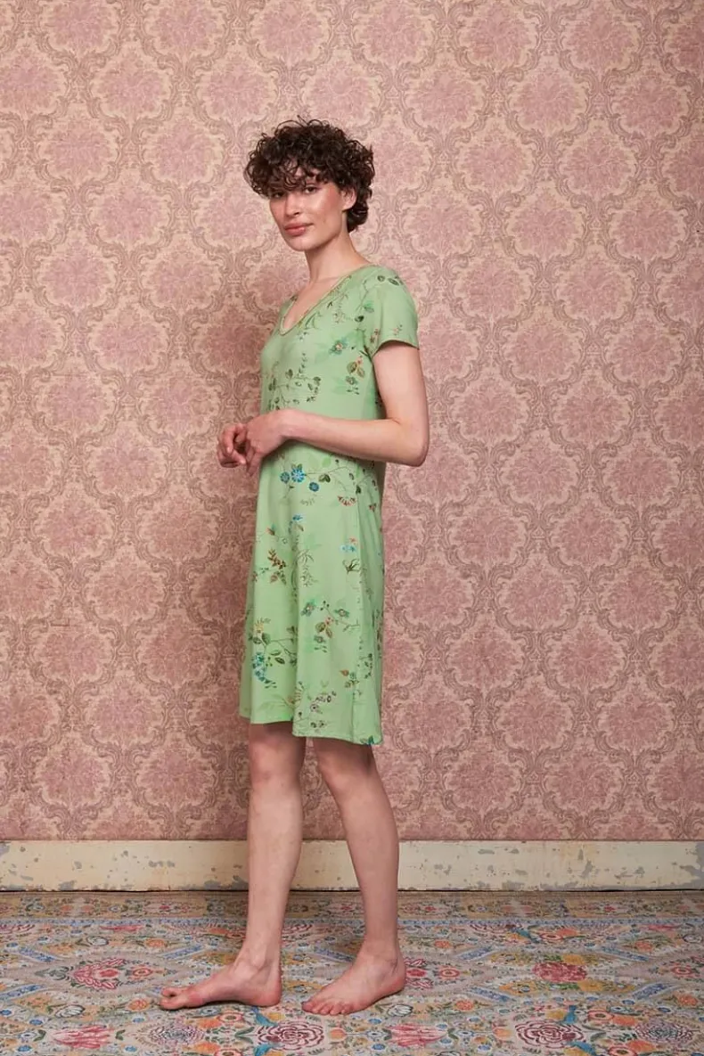 Nachthemd Korte Mouw Kawai Flower Licht