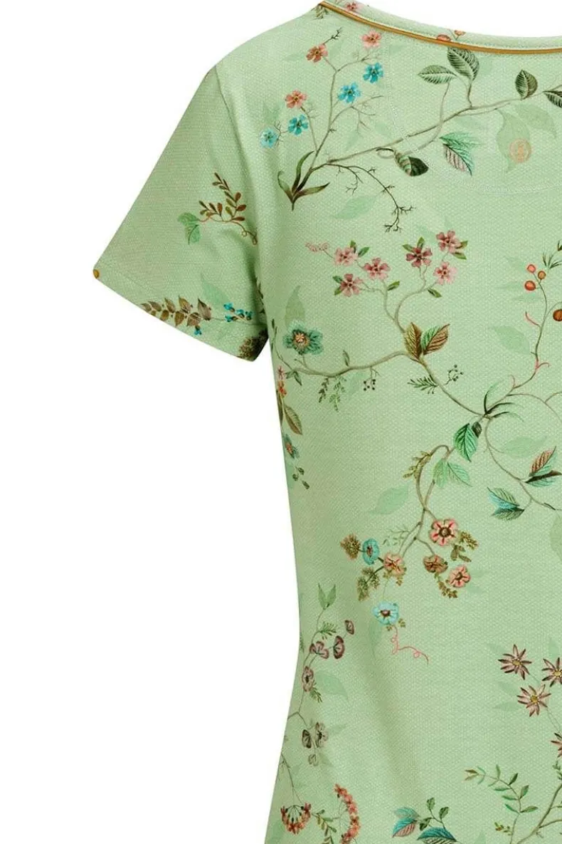 Nachthemd Korte Mouw Kawai Flower Licht