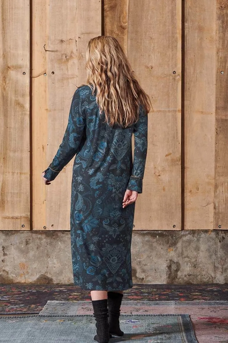 Nachthemd Lange Mouw Kyoto Festival Donker