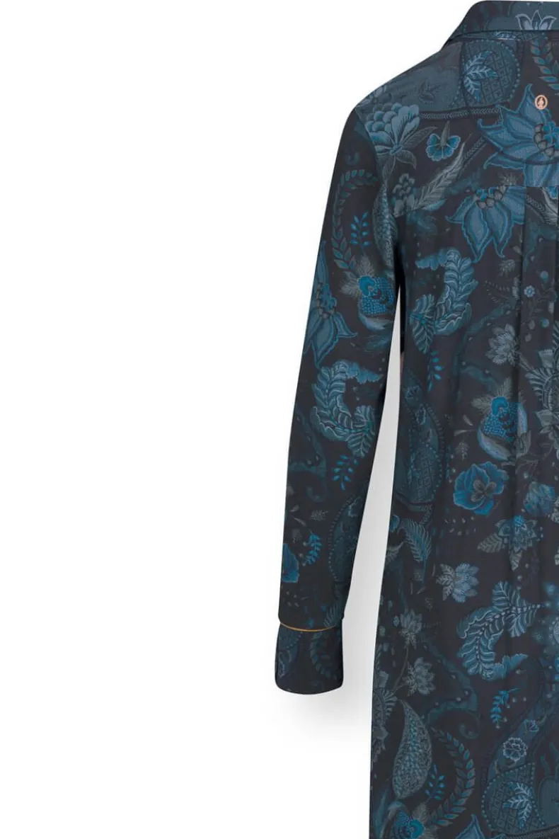 Nachthemd Lange Mouw Kyoto Festival Donker