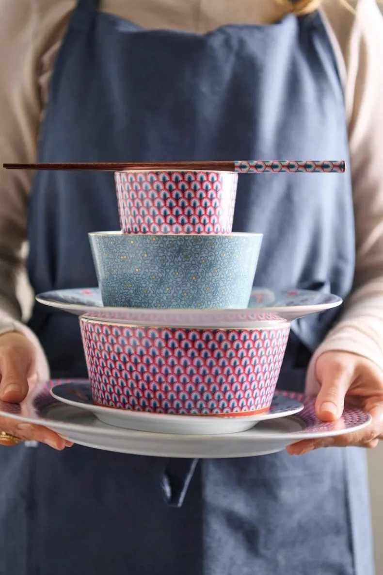 Oriental Flower Festival Set/4 Kommen 12Cm