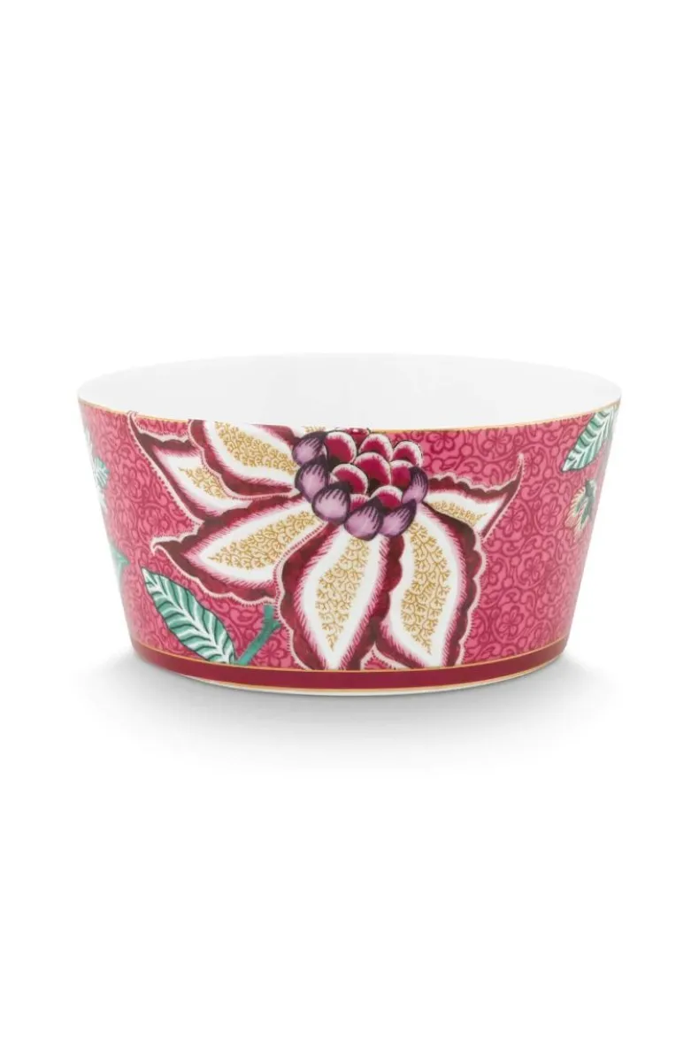 Oriental Flower Festival Set/4 Kommen Donker 12Cm