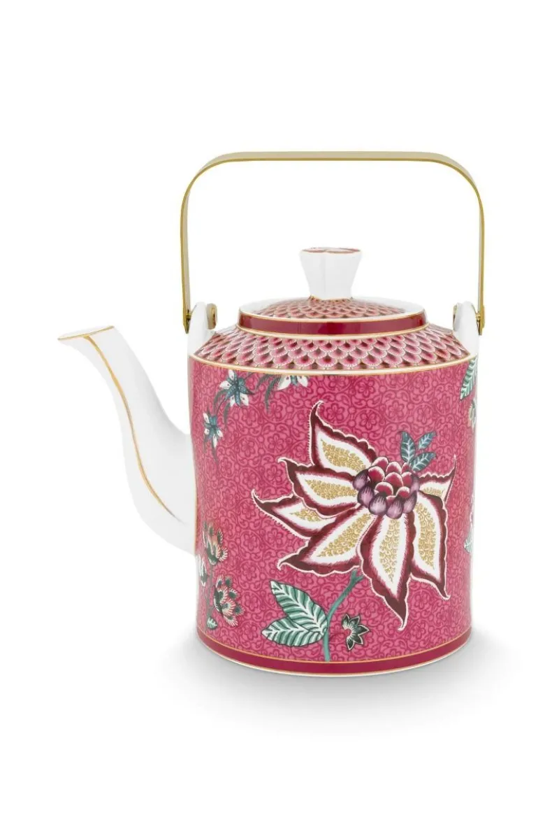 Oriental Flower Festival Theepot Donker Medium