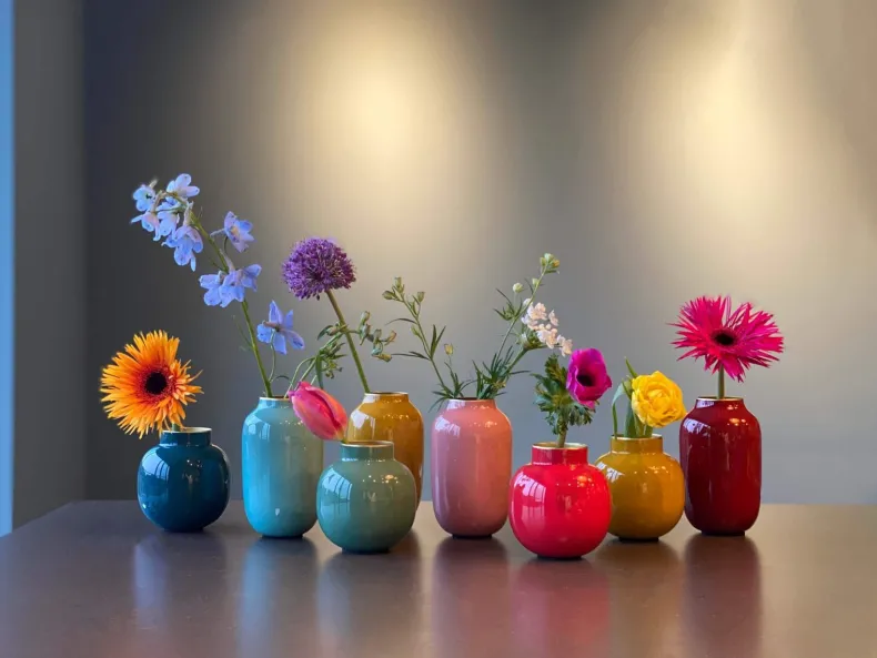 Ovale Mini Vaas Red 14 Cm