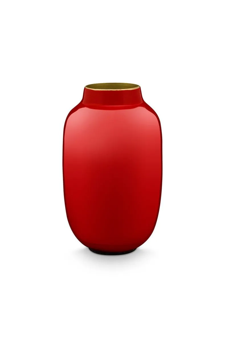 Ovale Mini Vaas Red 14 Cm