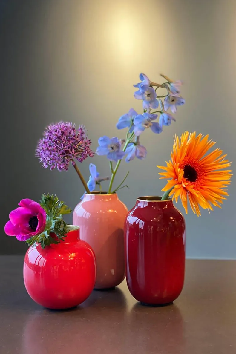 Ovale Mini Vaas Red 14 Cm