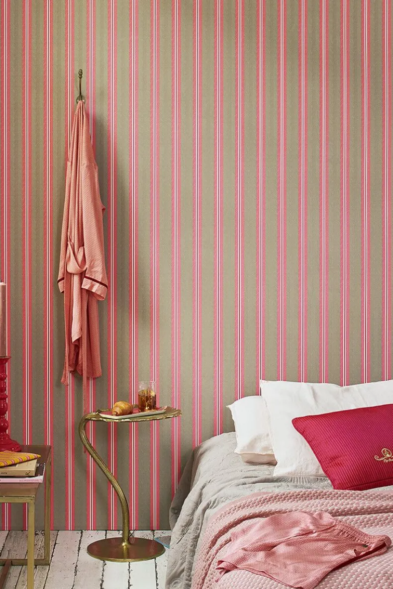 Pip Studio Blurred Lines Vliesbehang /Roze