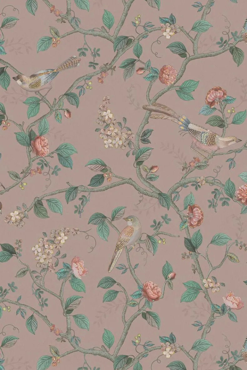 Pip Studio Good Nightingale Vliesbehang Mauve