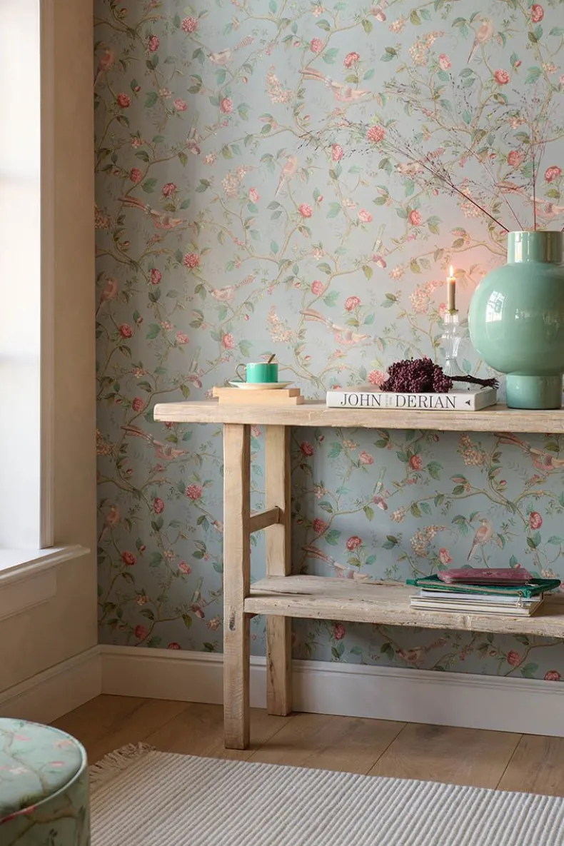 Pip Studio Good Nightingale Vliesbehang Licht Blauw/